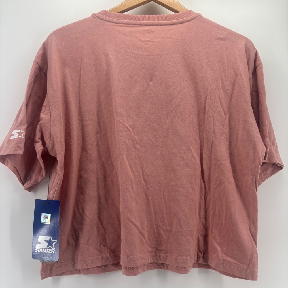 Starter Dallas Cowboys Crop Top Womens Medium Pink Star NFL NWT Football Tee